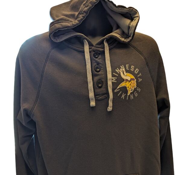 MN Vikings Hoodie Sweatshirt Mens Large Long Sleeve Pullover Kangaroo Pocket NFL - Picture 1 of 10